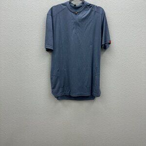 McDonalds Zip Mandarin Collar Employee Uniform Shirt Mens Medium RN#152397